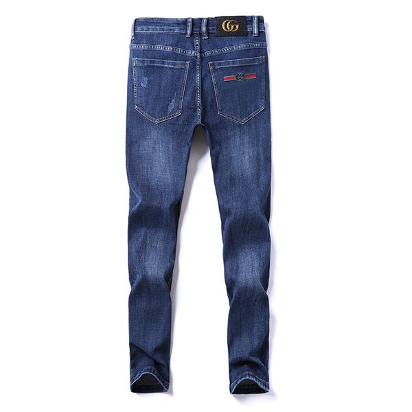 

fall/winter men's ny jeans classic fashion business pants, Blue