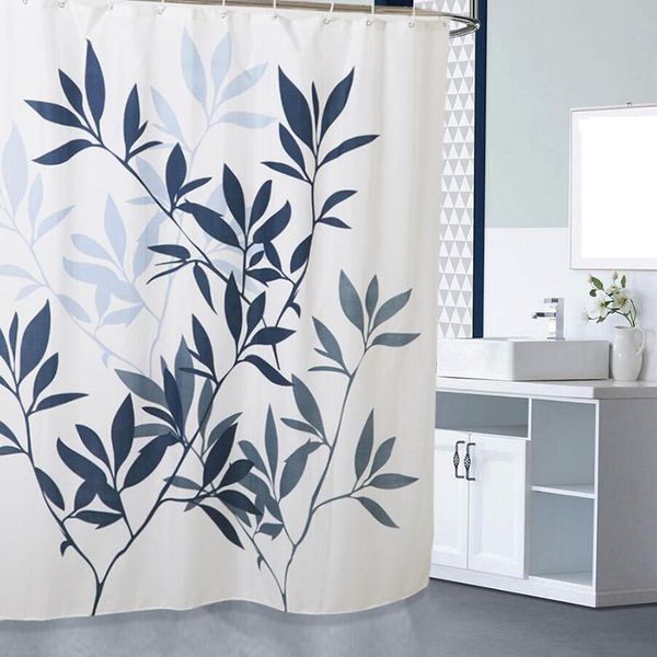 

shower curtains modern leaves printed bathroom curtain waterproof bath bathtub bathing cover 12 hooks products