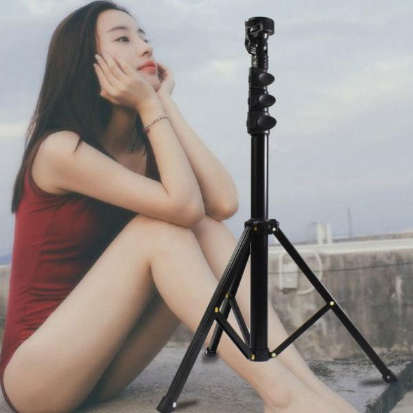 

selfie monopods aluminum alloy mini portable tripod extension pole extendable stand bluetooth stick for smartphone accessories