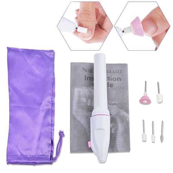 

manicure set 5 in 1 electric nail drill machine file grinder grooming kit callus remover polish art kits