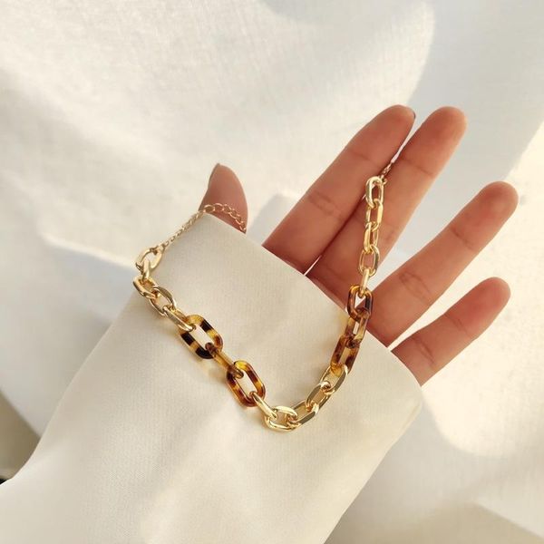 

charm bracelets retro leopard splicing bracelet, Golden;silver