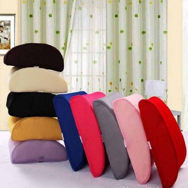 

seat cushions comfortable memory foam lumbar support soft pillows breathable healthcare back massager car home office relieve pain