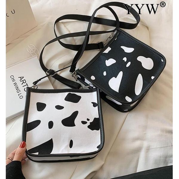

evening bags cow pattern single-shoulder bag female shoulder crossbody for women trend women's 2021 fashion mochila