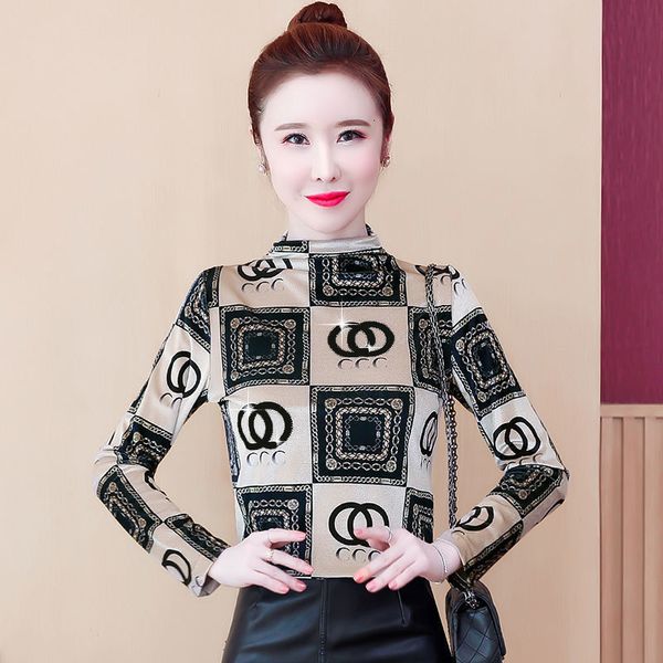 

women's blouses & shirts lower fashion spring jacket and in autumn long sleeve t-shirt zous, White