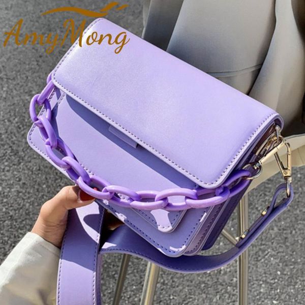 

evening bags candy colors mini flap bag women fashion chain crossbody shoulder pu leather for female 2021 young girl handbag sac
