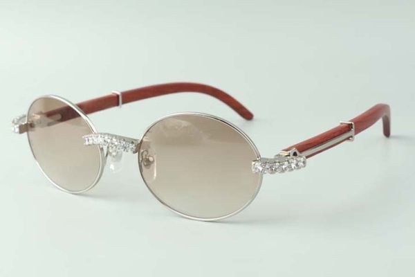 

xl diamond t-7550178 designer sunglasses retro round frame with wood legs, size: 22-135 mm, White;black