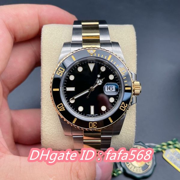 

dh factory watch elementary version 116613 ceramic bezel 2813 automatic movement diving wristwatch mens watches r0127a, Slivery;brown