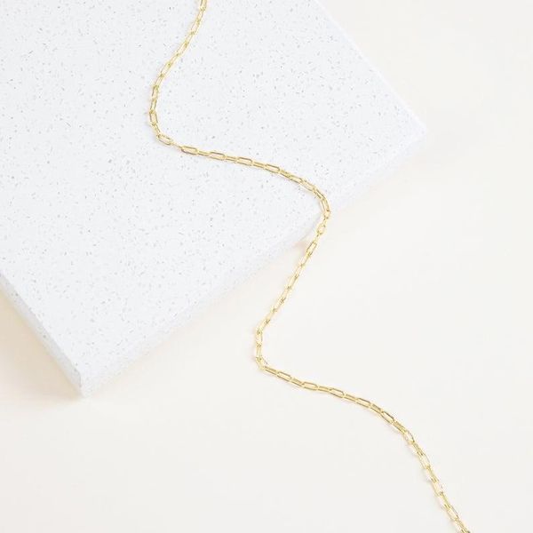 

chains rectangular link basic gold chain necklace thin dainty jewelry stainless steel necklaces for women, Silver