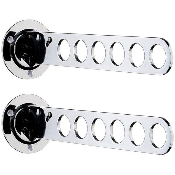 

laundry bags wall mount clothes hanger rack chrome hook hangers coat 2 pack