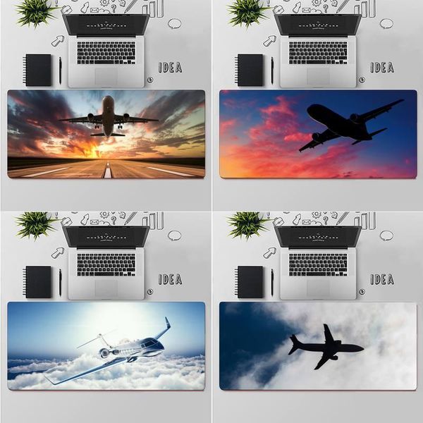 

mouse pads & wrist rests ruichi airplane flying in the sky natural rubber gaming mousepad desk mat table rug pc lapnotebook wholesale
