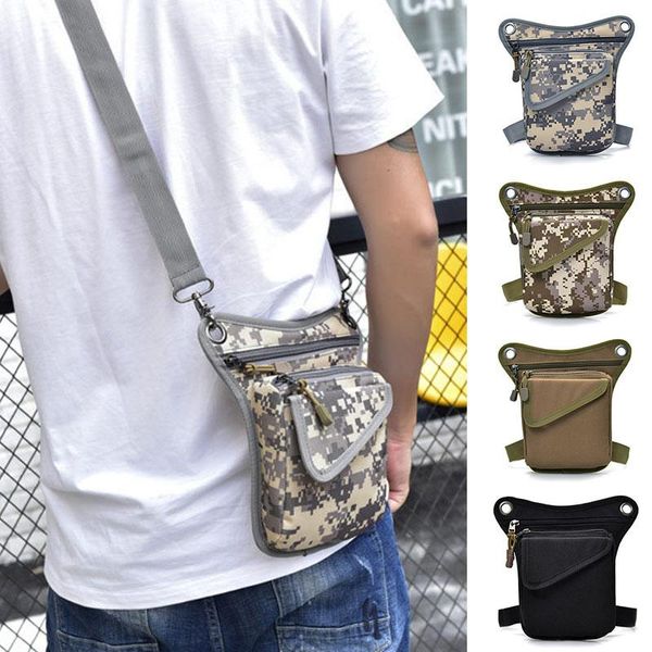 

waist bags men drop leg bag multifunction zipper casual for outdoor cycling sports mug88