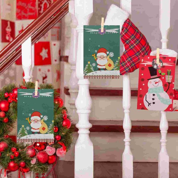 

gift wrap 1 set of christmas countdown paper bags xmas storage accessories