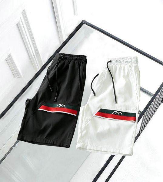 

men's athletic shorts 2021 summer thin breathable quick dry loose 5-cent beach pants, size m-3xl#7hsc03, White;black