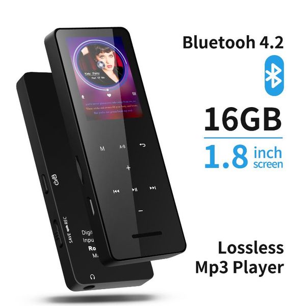 

lossless hifi mp3 player 8gb 16gb sports walkman music flac audio touch key with fm radio voice recorder & mp4 players