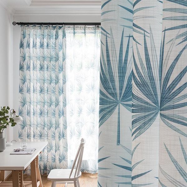

curtain & drapes factory direct american cotton pine pin printing curtains for living room bedroom ordered finished