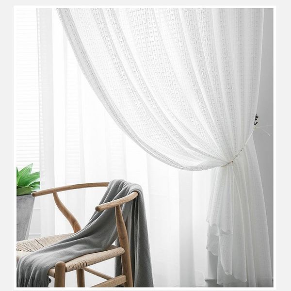 

curtain & drapes korean white embroidered yarn for bedroom balcony living room tulle custom sunshade