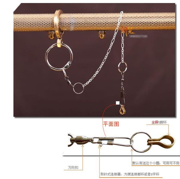 

other bird supplies ping the est parrot anklets u ring foot frame chain
