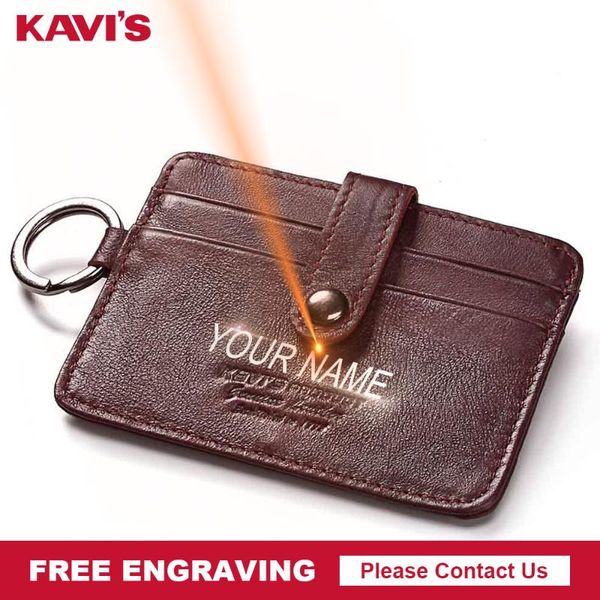 

card holders kavis engraving mini hasp leather wallet women slim thin id holder small coin purse short walet, Brown;gray