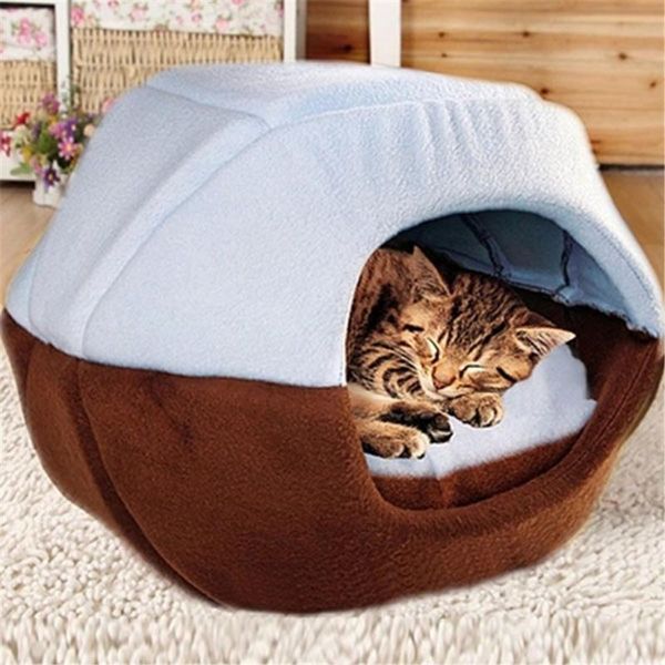 

cat beds & furniture cozy pet dog cave mongolian yurt shaped house bed with removable cushion inside
