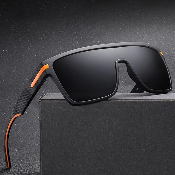 

sunglasses polarized men fashion oversized flexible frame square male sun glasses for driving goggle zonnebril heren, White;black
