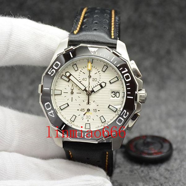 

wholesaling mens watches white dial stainless steel practical quartz battery sports index watch exquisite wristwatches 6 models, Slivery;brown