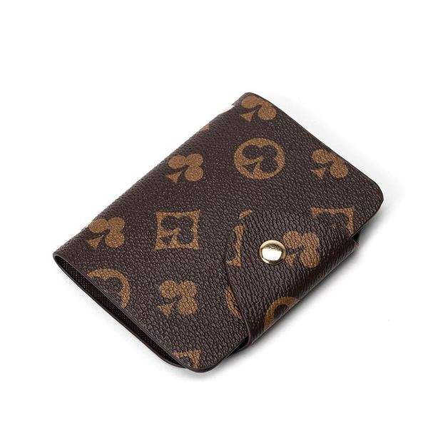 

card holders 2021 fashion holder men's women's bank multi-card slot small and simple mini, Brown;gray