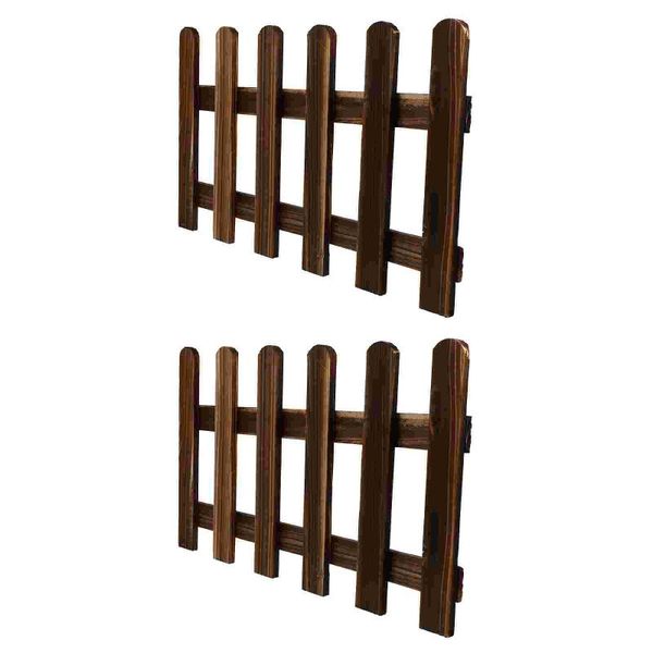 

fencing, trellis & gates 2pcs garden wood fences yard outdoor xmas tree