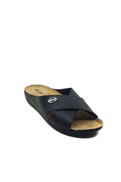 

slippers 08-086 female anatomical light outsole casual slippers-38, Black