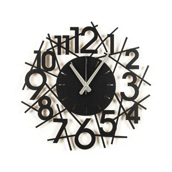 

wall clocks striped stylish wooden circular clock modern abstract design home style luxury decoration art decor for living room quartz silen