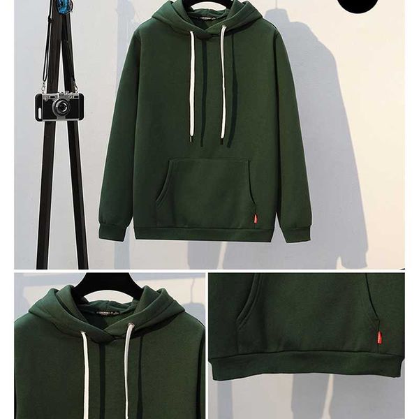 

men's hoodies & sweatshirts with fleece loose autumn/winter coats 08-99009, Black