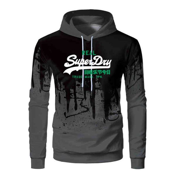 

fashion hoody men new splash ink hoodi sweatshirts male clothing hip hop sportswear printed plus fce warm pullover s-3xl, Black