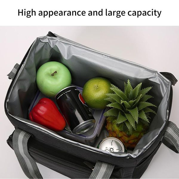

dinnerware sets portable heat cold insulation oxford cloth storage bag large space container with waterproof inner surface for picnic outdoo
