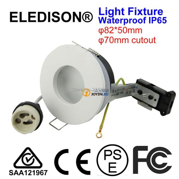

downlights white waterproof ip65 bathroom kitchen moisture light fitting set 70mm cutout with gu10 socket