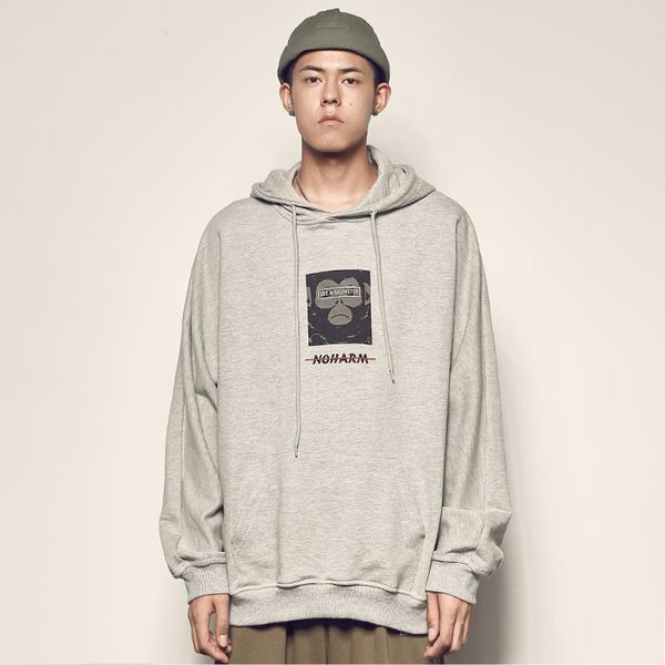 

men's hoodies & sweatshirts 2021 men hip hop sweatshirt hoodie color letter printing oversized streetwear harajuku pullover spring autu, Black