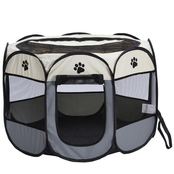 

cat carriers,crates & houses portable breathable pet cage fence dog kennel folding oxford cloth waterproof durable tent