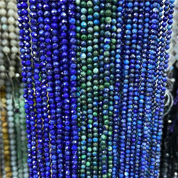 

other tiny small natural lapis lazuli faceted round beads 2mm 3mm blue gem stone loose for diy jewelry making bracelet necklace