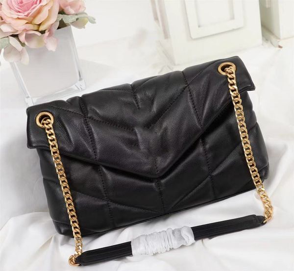 

branded crossbody handbag designer tote bag mini luxurys bags lambskin women's loulou puffer fashion solid color cover shoulder cloud m