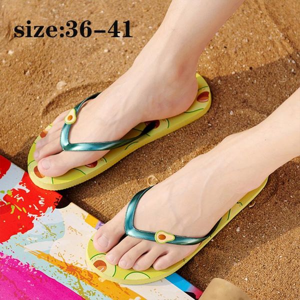 

slippers 2021 summer ladies fruit flip-flops, fashionable outdoor leisure beach slippers,, Black