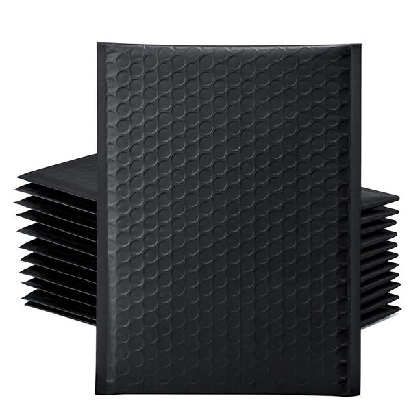 

gift wrap 50 pcs co-extrusion film bubble bag, waterproof envelope thickened packaging express mail bag(black)
