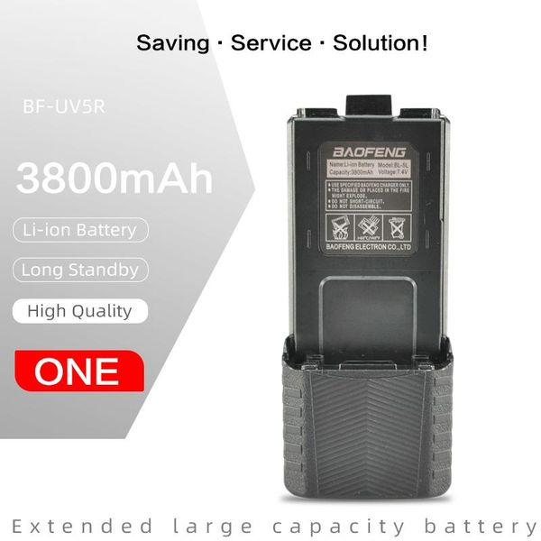 

walkie talkie baofeng uv-5r 3800 mah battery accessories two way radio