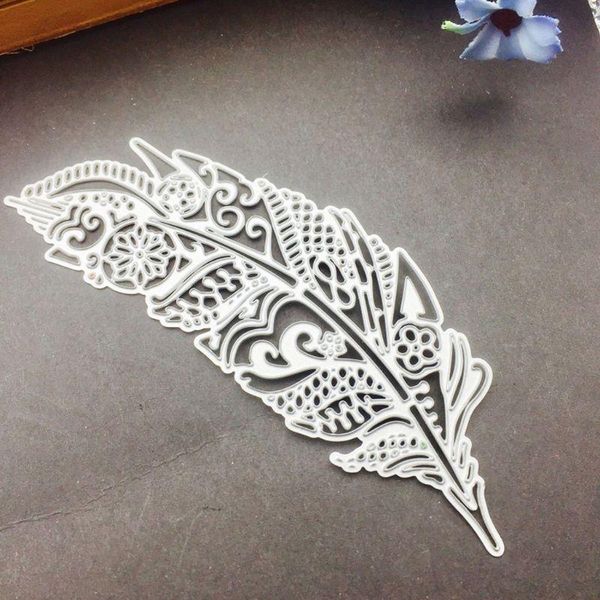 

painting supplies feather leaf metal cutting dies stencil diy scrapbooking stamp paper card embossing decor craft 449c