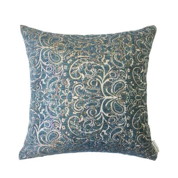 

vintage paisley chenille woven polyester jacquard cushion cover decorative sofa throw pillow case 18x18inch square sell by piece cushion/dec