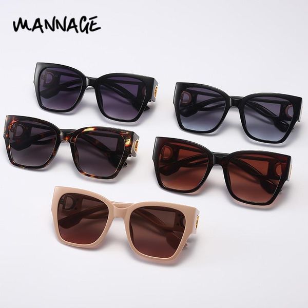 

luxury women sunglasses oversized cat eye square sun glasses female uv400 shades wide frame 2021, White;black