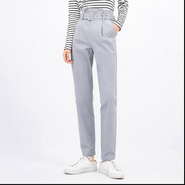 

inman spring arrival straight women capri casual slim versatile pure cotton jeans long womens pants, Black;white