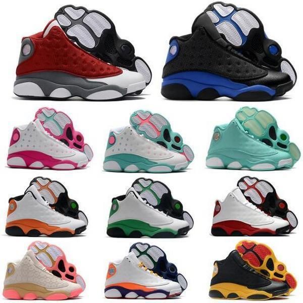 

jumpman 13 13s flint men's women's basketball shoes sky blue obsidian black breathable shining handsome