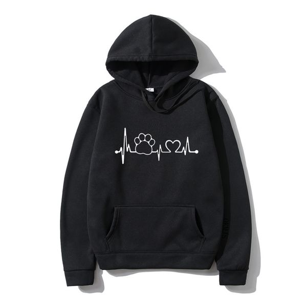 

2021 loose simple sweater men's women's hoodie autumn and winter new style, Black