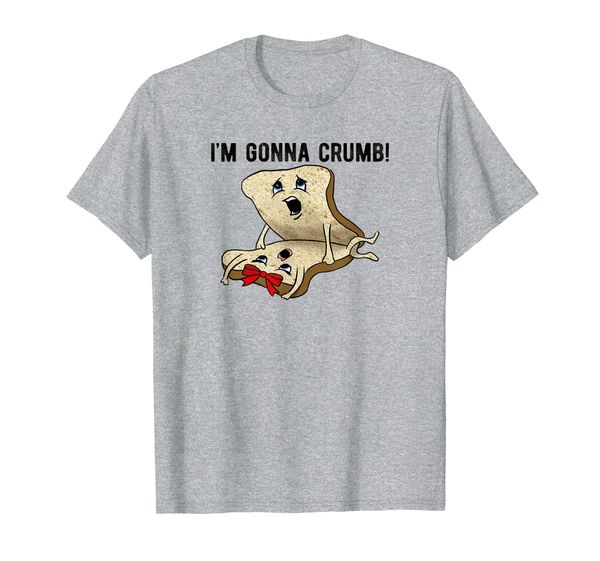 

i'm gonna crumb two pieces of bread having the original t-shirt, White;black