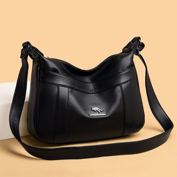 

new mother large-capacity female bag ladies soft leather fashion one-shoulder middle-aged 2021 messenger casual lxxtq