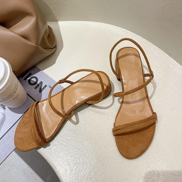 

women sandals 2021 spring lady shoes fashion comfortable slip on woman open toe colorful for size 35-40, Black
