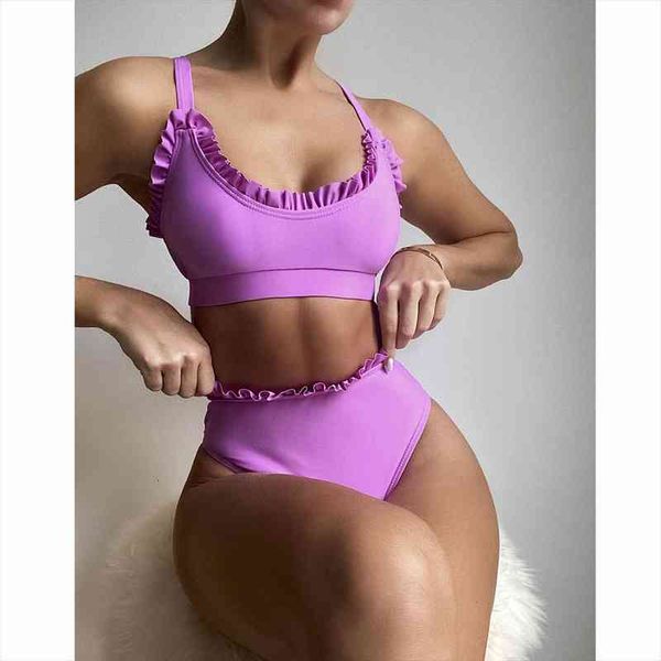 

push up swimsuits for women bikini high waisted bikini set ruffle swimwear summer swimming suits beachwear bathing suit biquini, White;black